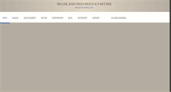 Desktop Screenshot of hiller-partner.de