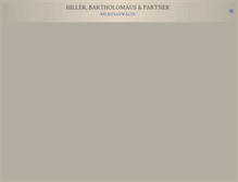 Tablet Screenshot of hiller-partner.de